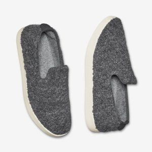 Allbirds Women's Wool Lounger Fluff Slip On Shoes 9 Grey Cream Sneakers Sherpa